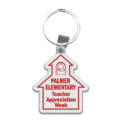 Soft Plastic Key Chain - School House