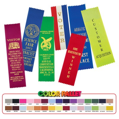 Award Ribbons - Pinked Tops (1 5/8" x 6")