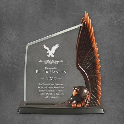 Acrylic Winged Eagle Award 10 1/4"H