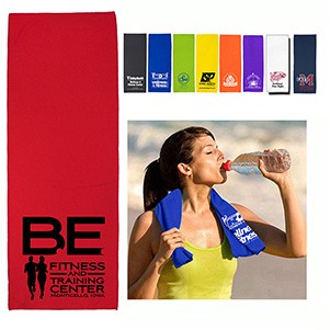 "THE RAINER" RPET Cooling Towel – 12" W x 32" H