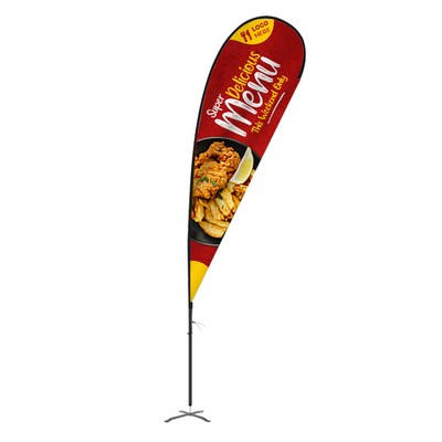 Flex Blade® Kit, Single-Sided Teardrop Banner Flag 17.5'H
