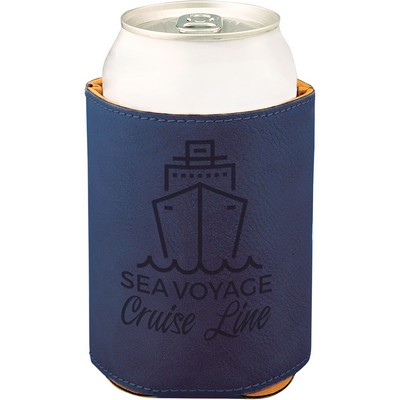 Leatherette Beverage Holder (Blue)