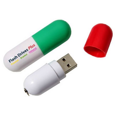 8GB Pill Shaped USB Flash Drive