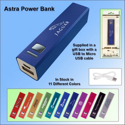 Astra Power Bank 2600 mAh - Dark Blue No Extra Tariff