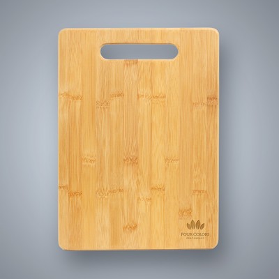 Bar Size Bamboo Cutting Board with Handle Cutout