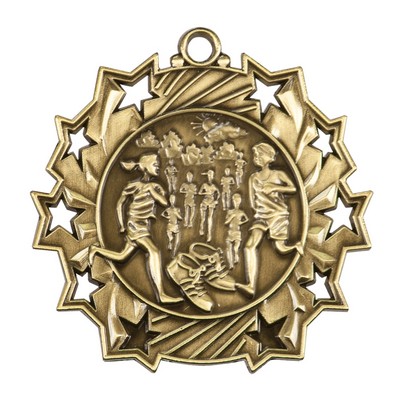 2.25" Ten Star X-Country Medal