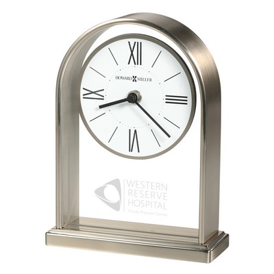 Jefferson metal arch table clock