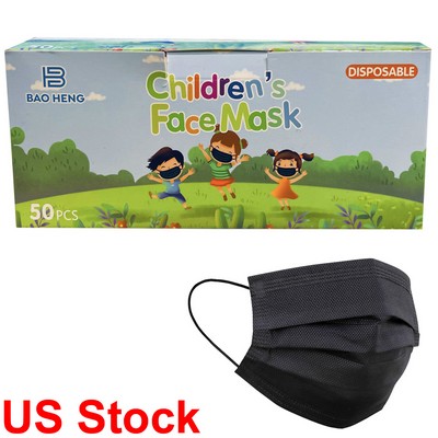 Disposable 3-Ply Protective Kids Face Mask With Earloops