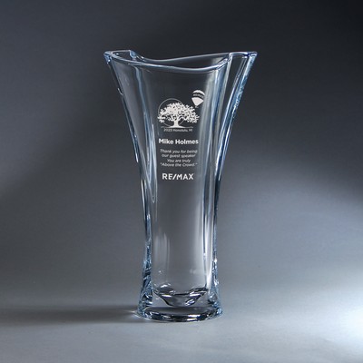 12" Clear Vase