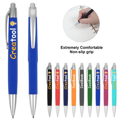 1.0mm Midpoint Comfort Grip Ballpoint Pen With Black/Blue Ink