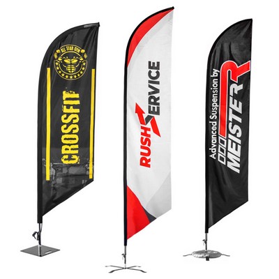 Custom 10' X 2' Medium Feather Flags