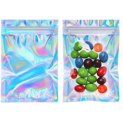 Resealable Holographic Ziplock Bag