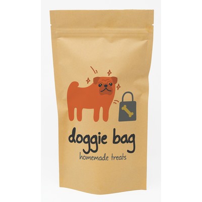 Full Color Stand Up Kraft Barrier Pouch (6" W x 11" H x 3" D)