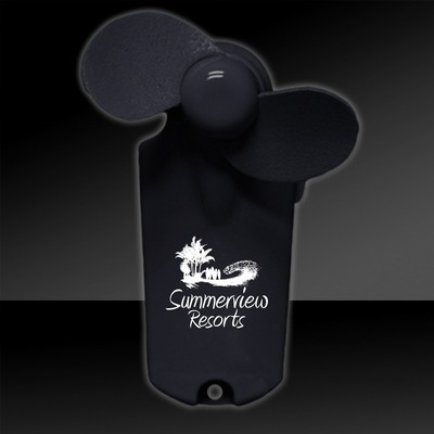 3 3/4" Black Handheld Mini Fan