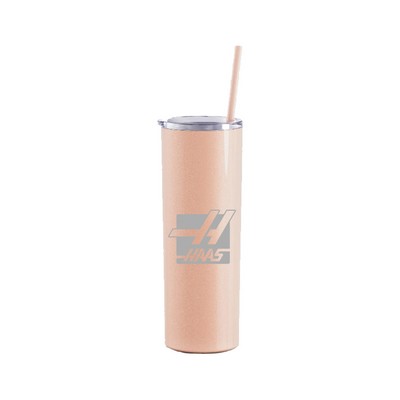 20 Oz. Maars Glitter Blush Skinny Steel Tumbler