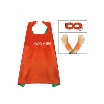 Double Satin Cape Set w/Masks