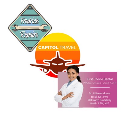 12 Sq. Inch Custom Indoor Magnet 20 Mil