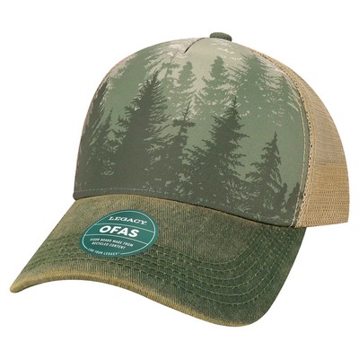Legacy Old Favorite Five-Panel Trucker Cap (Embroidered)