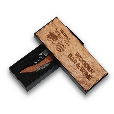 Premium Wine Corkscrew in Mahogany (LARCH)