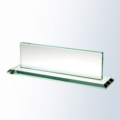 Nameplate w/Glass Base