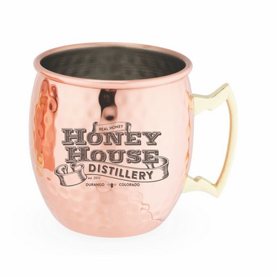 True® Hammered Moscow Mule Copper Mugs - Set of 2