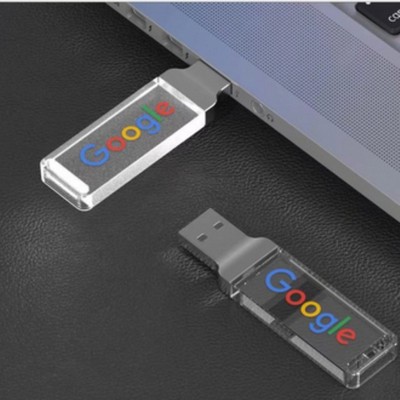Light up Clear Acrylic USB Flash Drive