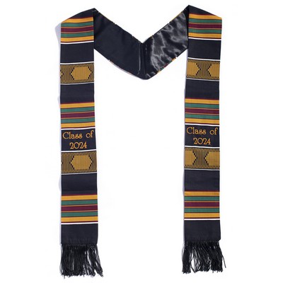 Kente Two Side Embroidery Stole- Preferred