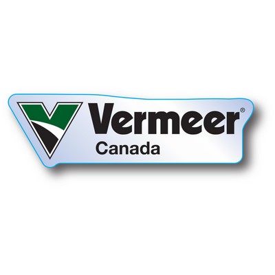 Custom Shape Clear Permanent Adhesive Vinyl Decal + white (4.1 Up to 7 Square Inch)