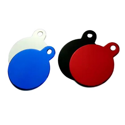 Round Shape Aluminum Pet Tag