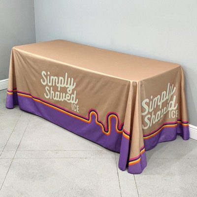 6' Custom Printed Liquid Repellent Table Throw - All Over Print