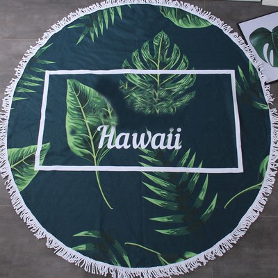 Round Microfiber Beach Towel