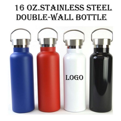 16 oz. Vacuum Bottle w/Stainless Steel Lid