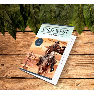 Folded Postcards 10pt. cardstock Gloss- 12" x 8" (Fold to 6" x 8")