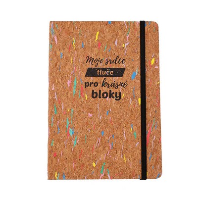 A5 Cork Journal Notebook w/Pen Loop For Office Suppliers