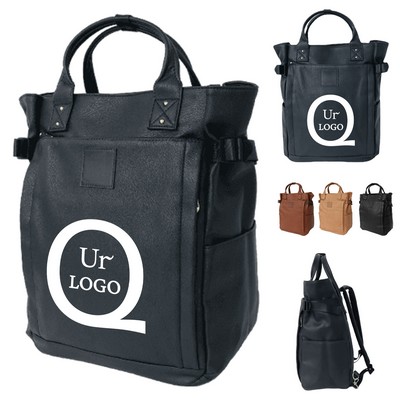 17" Pu Laptop Backpack