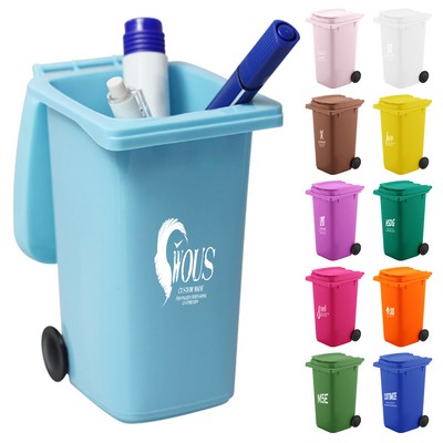Mini Trash Bin Pen Holder