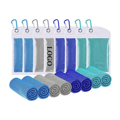 Cooling Towel w/Zip Pocket and carabiner