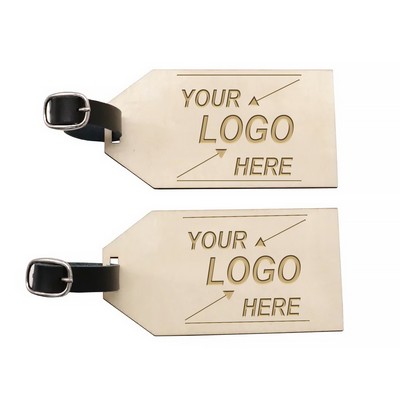 Wooden Travel Luggage Tag