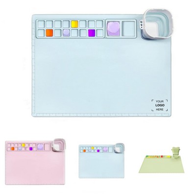 Silicone Painting Mat w/ Cup