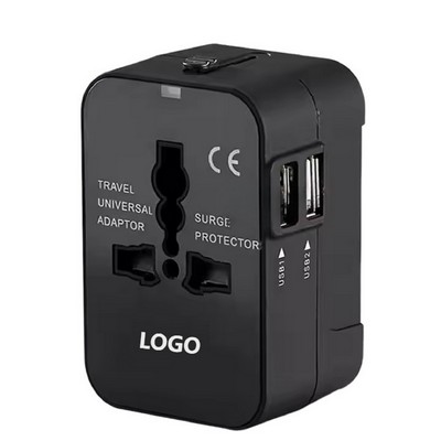 Dual USB A Port Universal Travel Adapter