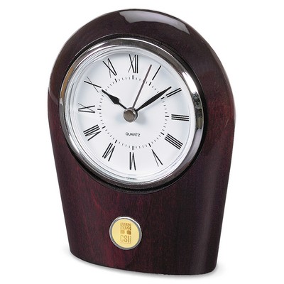 Palm Desk Clock W/ Gold Medallion