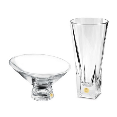 Crystal Set W/ Gold Medallion