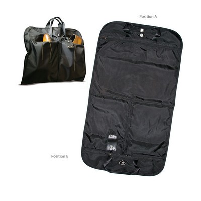 Men's Nylon Suit Bag W/ Silver Medallion