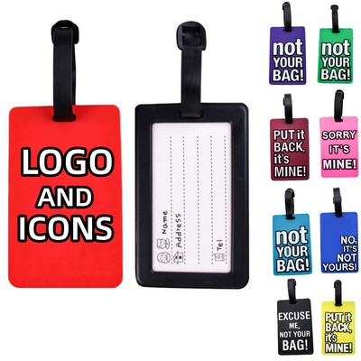 Colorful Unique Travel PVC Business Luggage Tag