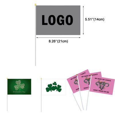 Handheld Flag for Parade Celebration Demonstration