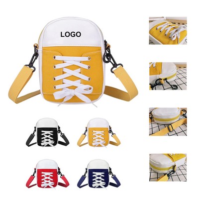 Canvas Shoe Model Crossbody Bag