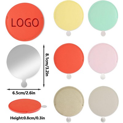 Pu Leather Pocket Makeup Mirror