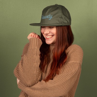 5-Panel Hat - Flat Brim - Unstructured - Cotton Twill