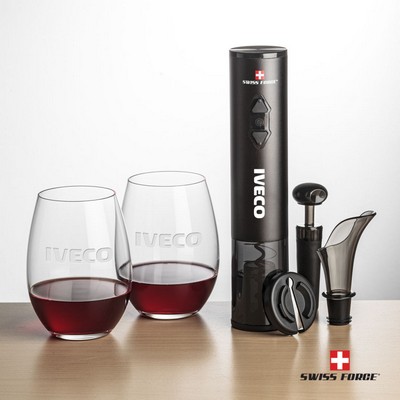 Swiss Force® Opener Set & Carlita Stemless Wine