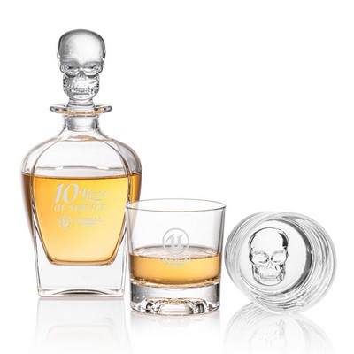Delrina Skull Decanter Set